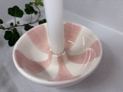 Ljusstake tivoli skål rosa