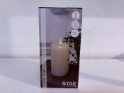 Vitt Led-ljus med timer 12,5 cm