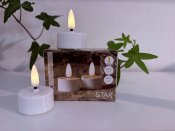 Led värmeljus 2-pack vit