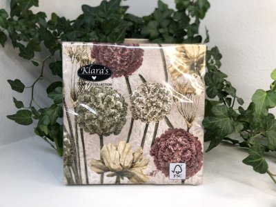 Servett blomsterprakt